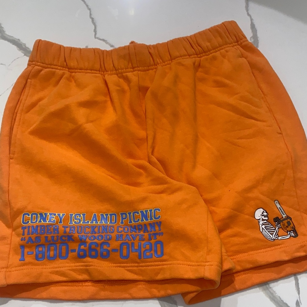 NWOT - Unisex Coney Island Orange Shorts - XL‎